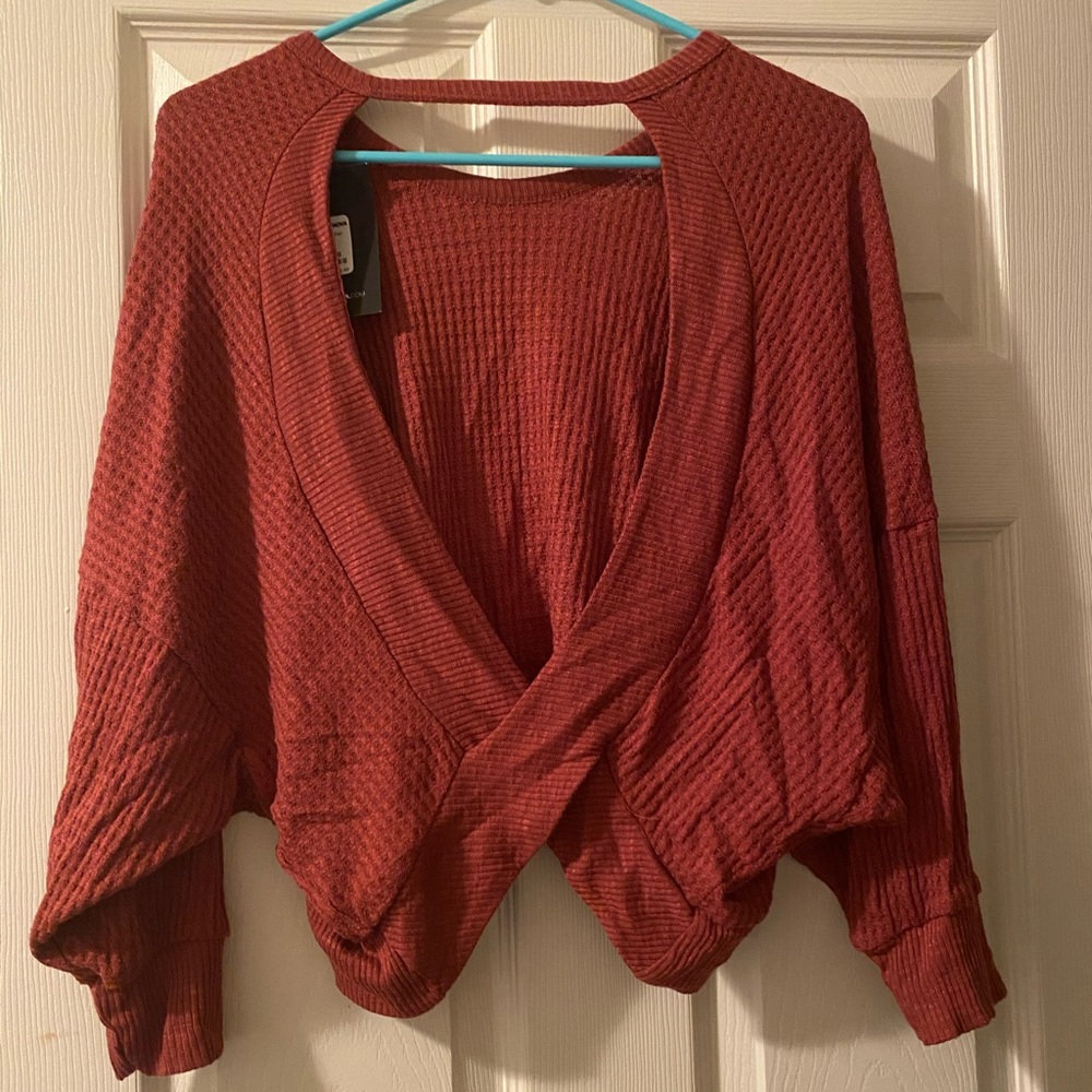 Open Back Knit Sweater